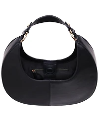 Jason Wu Smooth & Suede Pu Shoulder Bag with Chain Logo Detail
