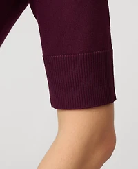 Cable & Gauge Women's Elbow Sleeve Crewneck Sweater