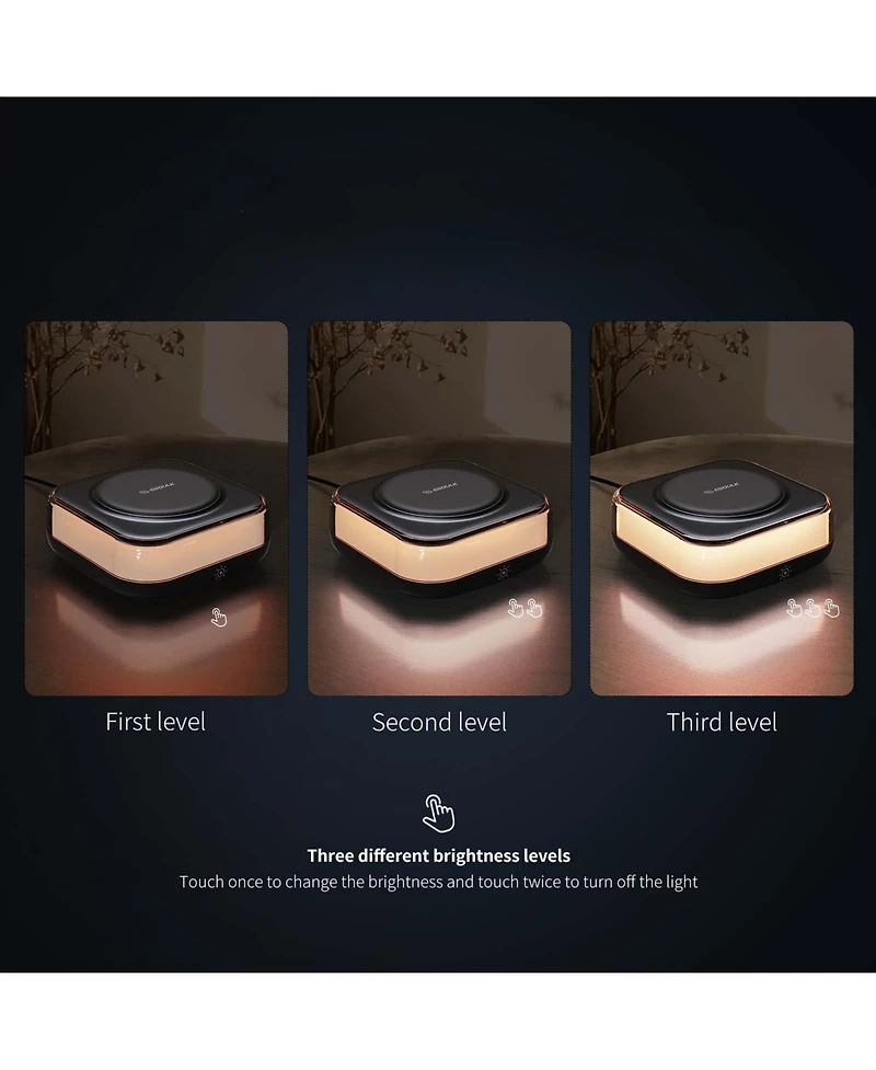 3p Experts Wireless Travel Charger with nightlight