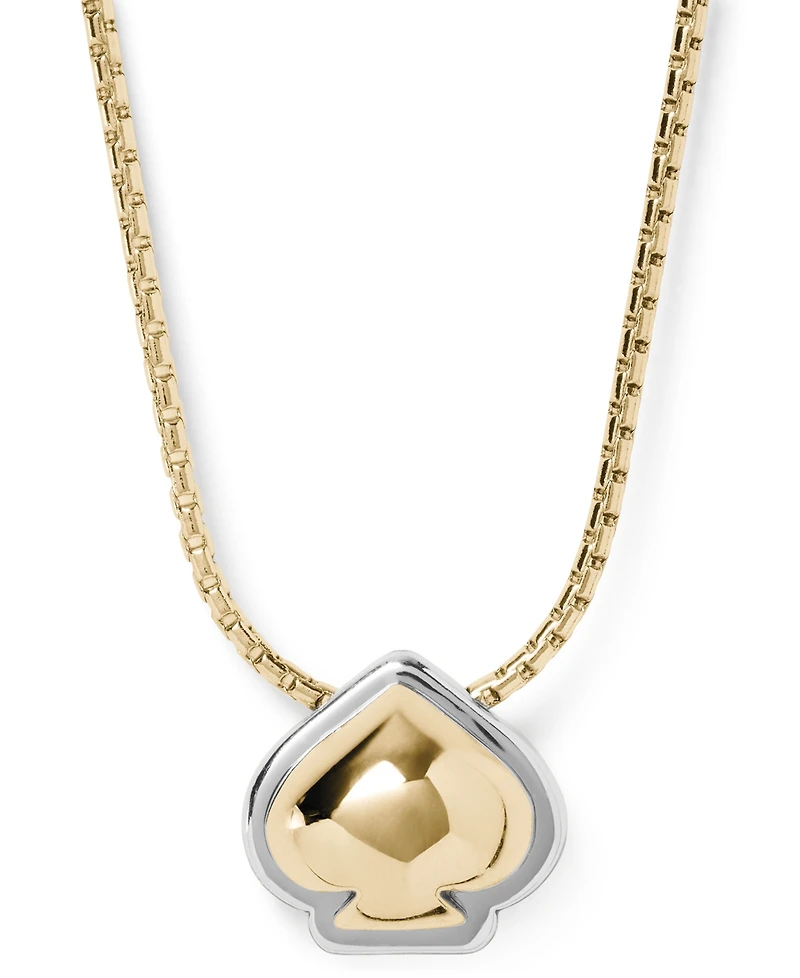 kate Spade new york Two-Tone Sculpted Mini Pendant Necklace