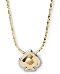 kate Spade new york Two-Tone Sculpted Mini Pendant Necklace