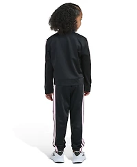 adidas Girls 2T-6X Two Piece Regular Fit Jacket and Joggers Set
