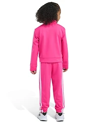 adidas Girls 2T-6X Two Piece Regular Fit Jacket and Joggers Set