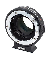 Metabones Nikon G Lens to Blackmagic 2.5k Cinema Camera with Micro 4/3 Speed Booster, Matte-Black