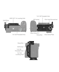 SmallRig Half Camera Cage for Sony Alpha 6700/6600/6500/6400