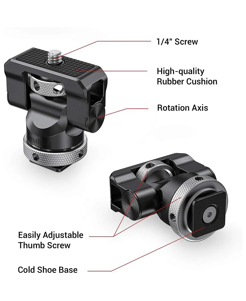 SmallRig Swivel and Tilt Monitor Mount with Cold Shoe