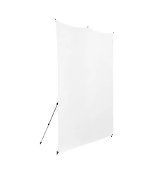 Westcott 8x8' X-Drop Pro Wrinkle-Resistant Backdrop Kit with Stand, High-Key White