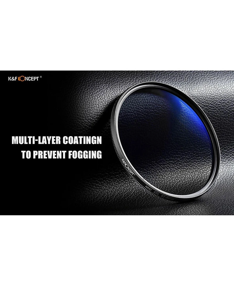 K&F Concept 82mm Classic Slim Blue Multicoated Circular Polarizer Filter