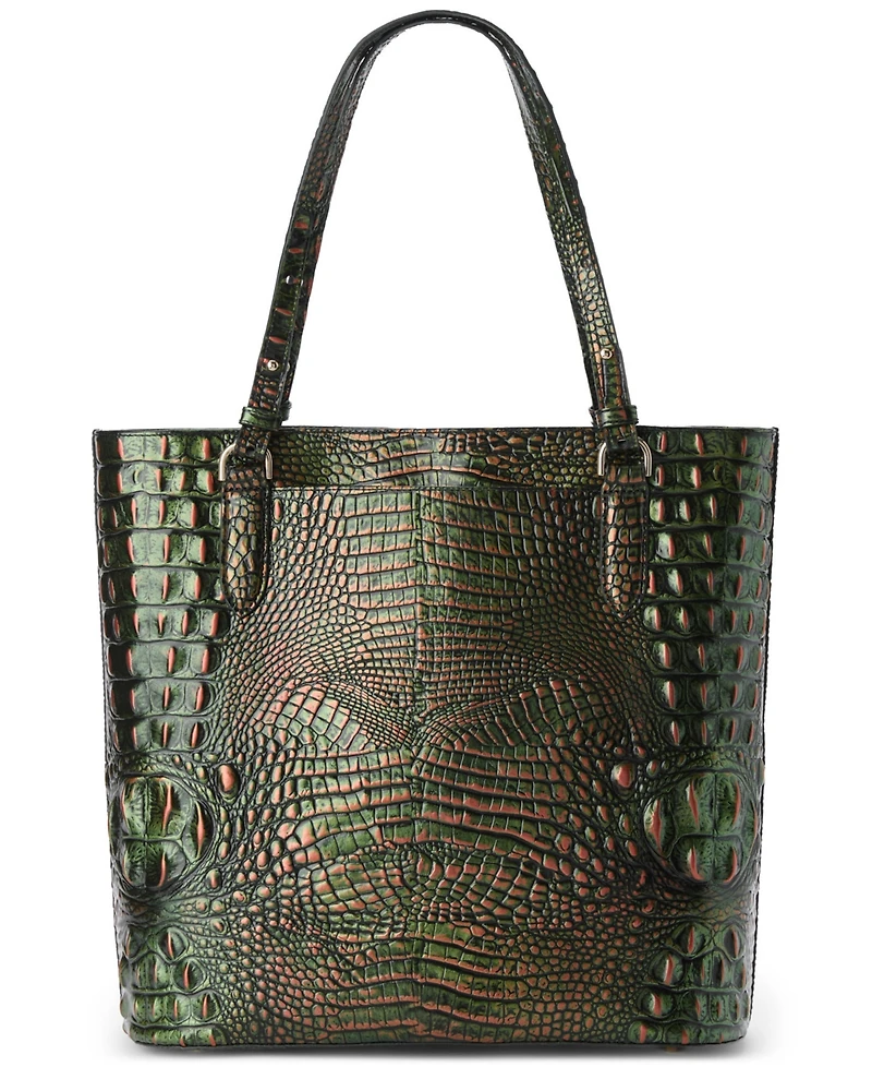 Brahmin Ezra Melbourne Large Embossed Leather Tote Bag