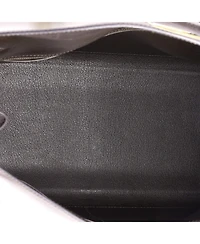 Pre-Owned Hermes Kelly 35 Handbag Brown Box Calf with Gold Hardware