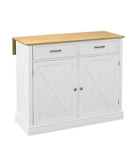 Slickblue Tall Kitchen Storage Cabinet with Doors and Adjustable Shelves for Pantry Organization