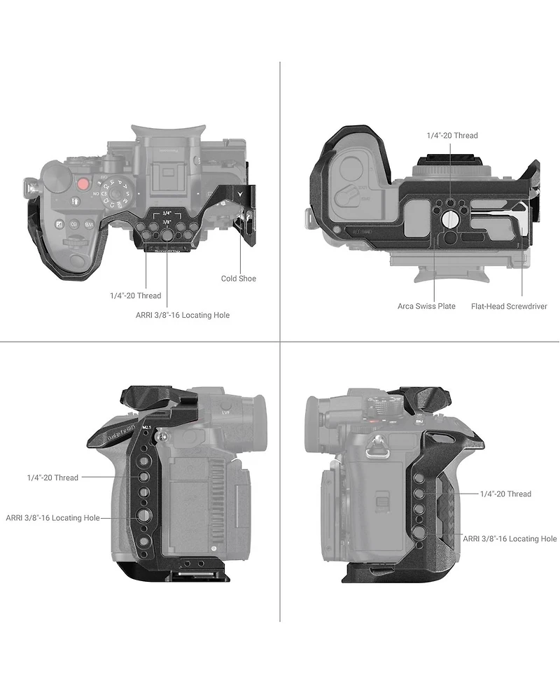SmallRig Black Mamba Series Camera Cage for Panasonic Lumix GH6