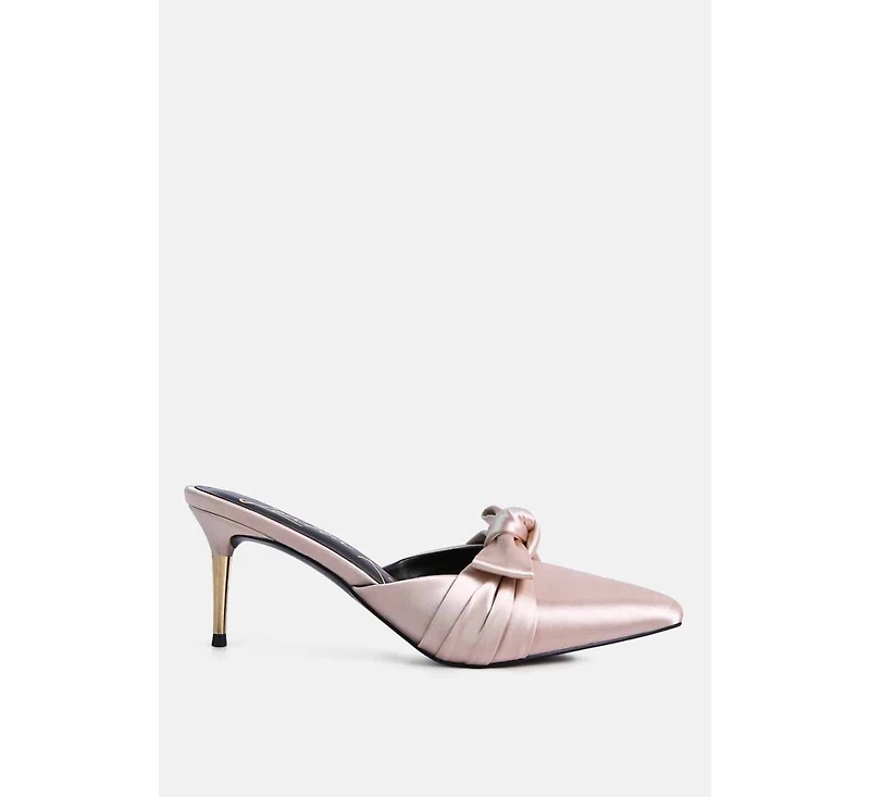 Queenie Satin Stiletto Mule Women