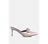 Queenie Satin Stiletto Mule Women