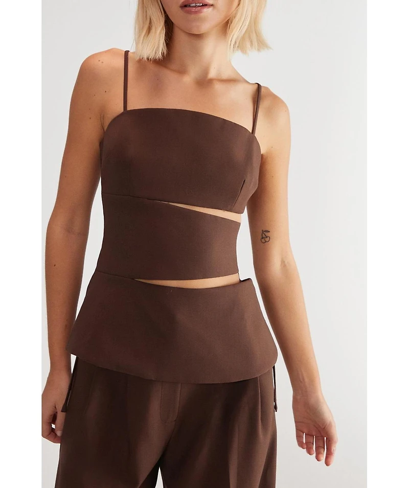 Premium Tailored Cut Out Longline Top