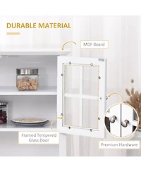 Slickblue Adjustable Shelves Kitchen Storage Cabinet Space-Saving Solution for Organized Kitchens