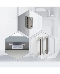 Slickblue Wall-Mounted Bathroom Cabinet with Mirror and Storage for Toiletries