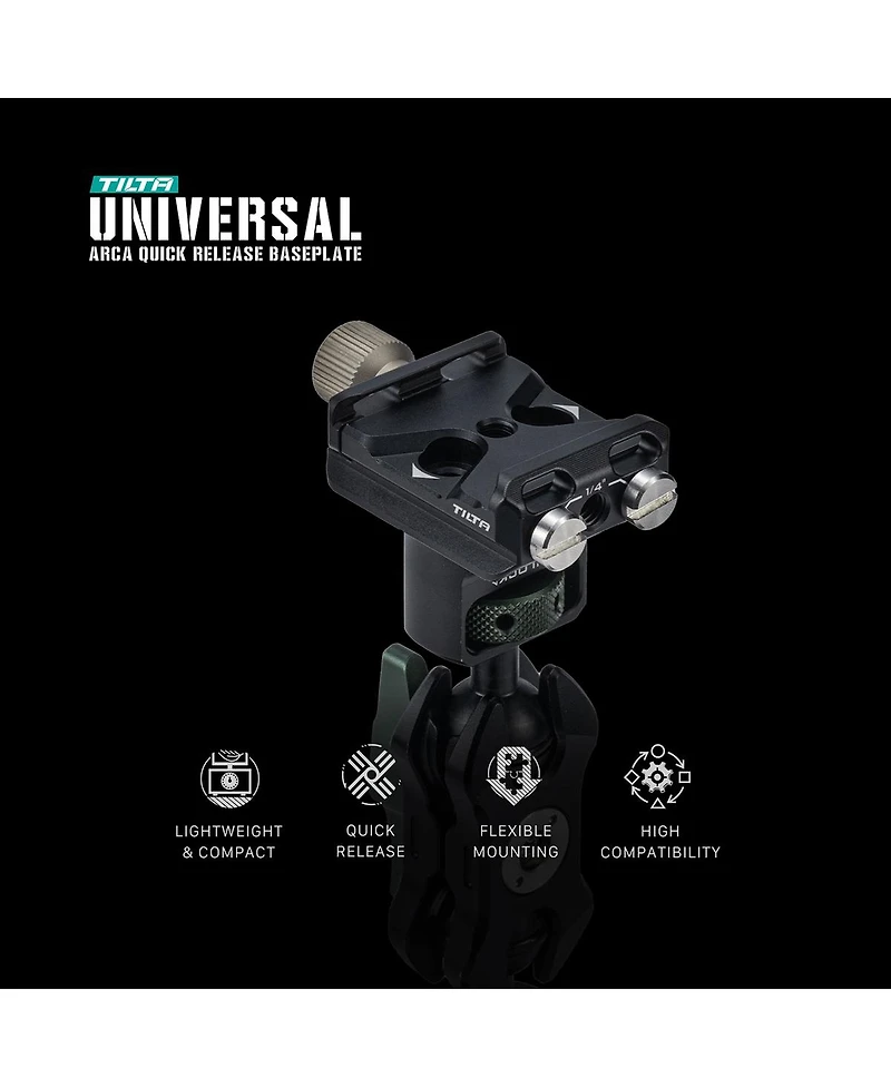 Tilta Universal Arca-Style Quick Release Baseplate, Black