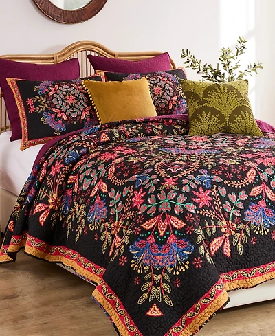 Greenland Home Fashions Jessa Vintage Boho 3-Pc. Quilt Set, King