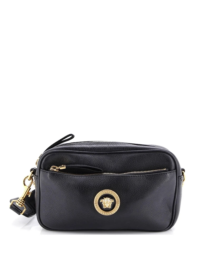 Pre-Owned Versace Small Medusa Front Pocket Camera Bag Leather
