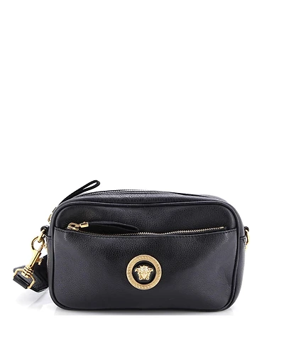 Pre-Owned Versace Small Medusa Front Pocket Camera Bag Leather