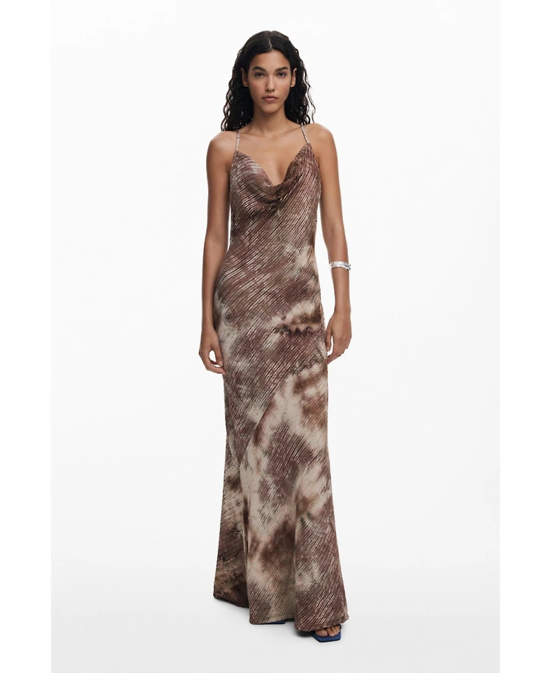 Desigual Women's Long gradient strap dress