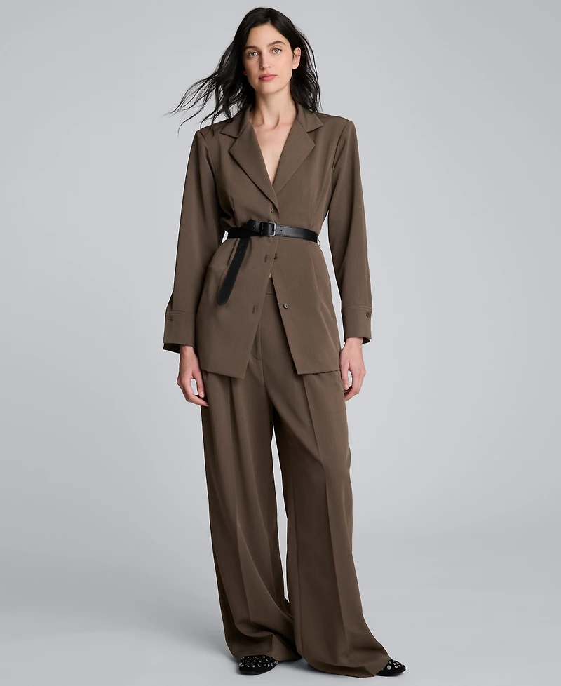 Kenneth Cole Women's High Rise Wide Leg Pants