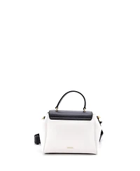 Pre-Owned Versace Small Virtus Convertible Top Handle Bag Leather