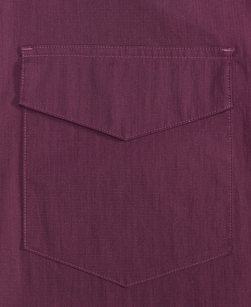 Mode of One Men's Relaxed-Fit Patch Pocket Short-Sleeve Shirt, Macy's Exclusive