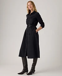 Levi's Women's Quincey Long Sleeve Midi Dress