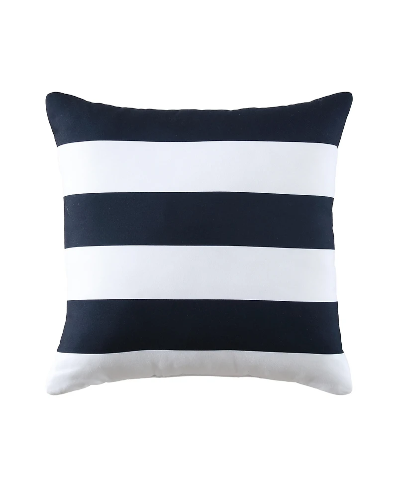 Nautica Sailor Stripe Printed Square Decorative Pillow, 18" x 18"