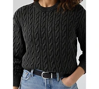 Levi's Women's Boyfriend Cable Crewneck Sweater