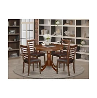 East West Furniture Dining Room Set Mahogany