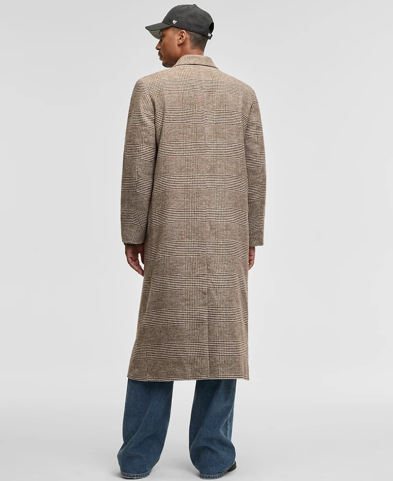 Mode of One Men's Relaxed-Fit Double-Breasted Top Coat, Macy's Exclusive