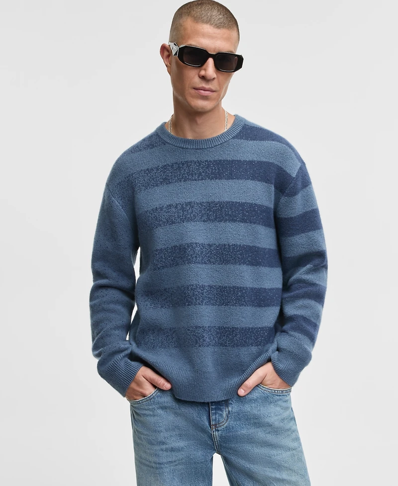 Mode of One Men's Relaxed-Fit Rugby Stripe Sweater, Macy's Exclusive