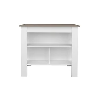 We Have Furniture Kitchen Island Ada, Kitchen, Taupe / White