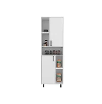 We Have Furniture Bentonia Pantry, Kitchen, White