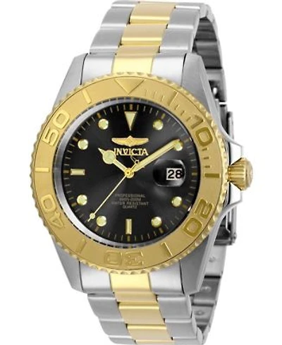 Invicta Mens 29948 Pro Diver Quartz 3 Hand Black Dial Watch