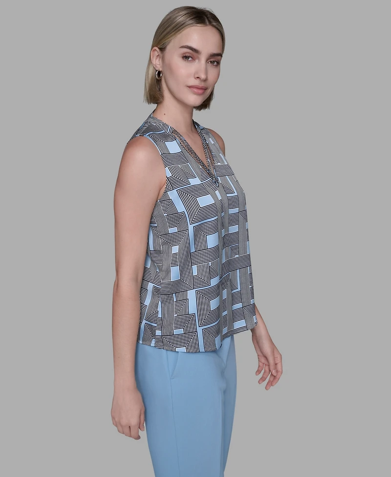 Karl Lagerfeld Paris Women's Sleeveless Top