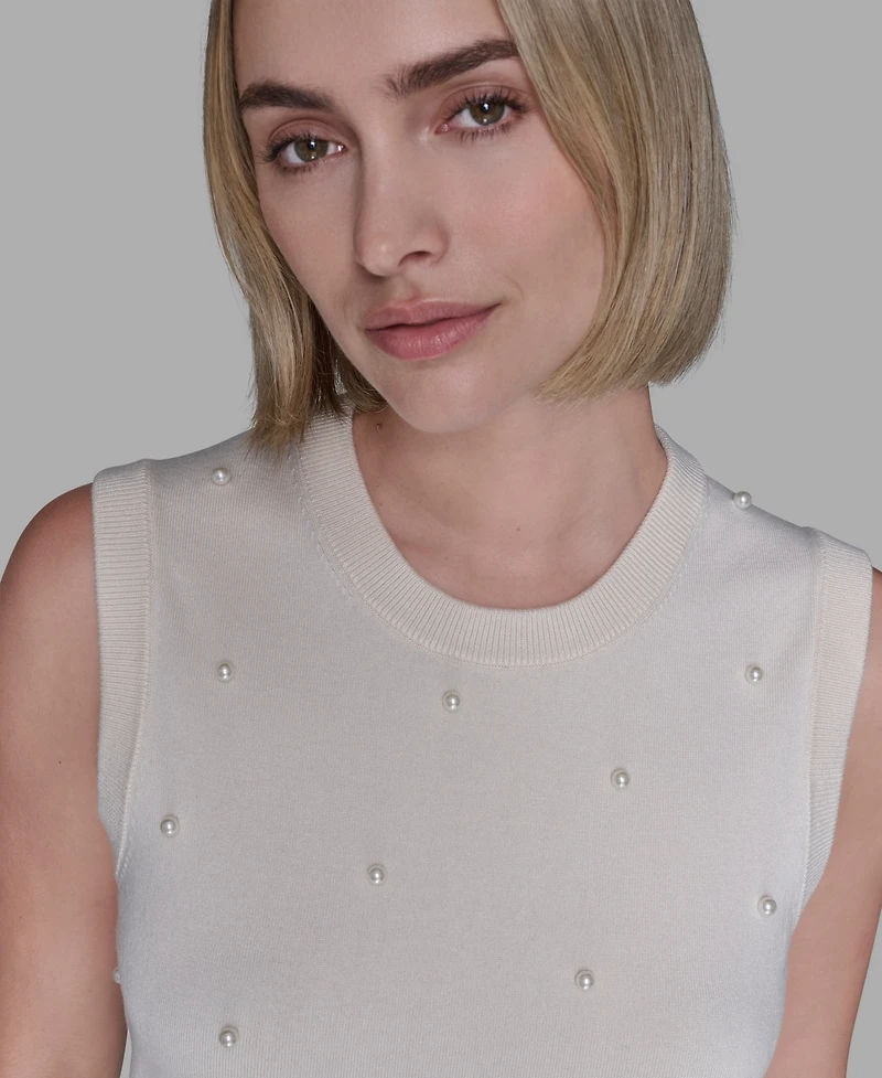 Karl Lagerfeld Paris Women's Round Neck Top