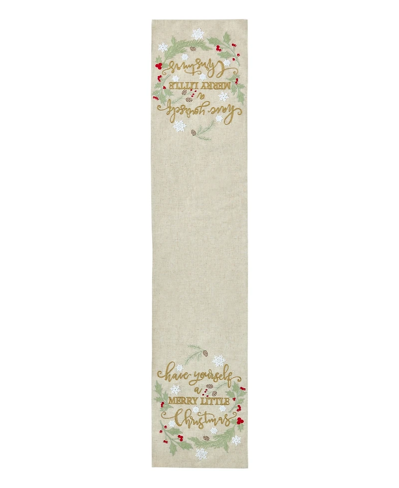 Elrene Have Yourself A Merry Little Christmas Fabric Runner, 14" x 70"