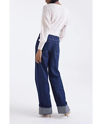 1982 Women's Rosa Ribbed Long Sleeve Cashmere Sweater