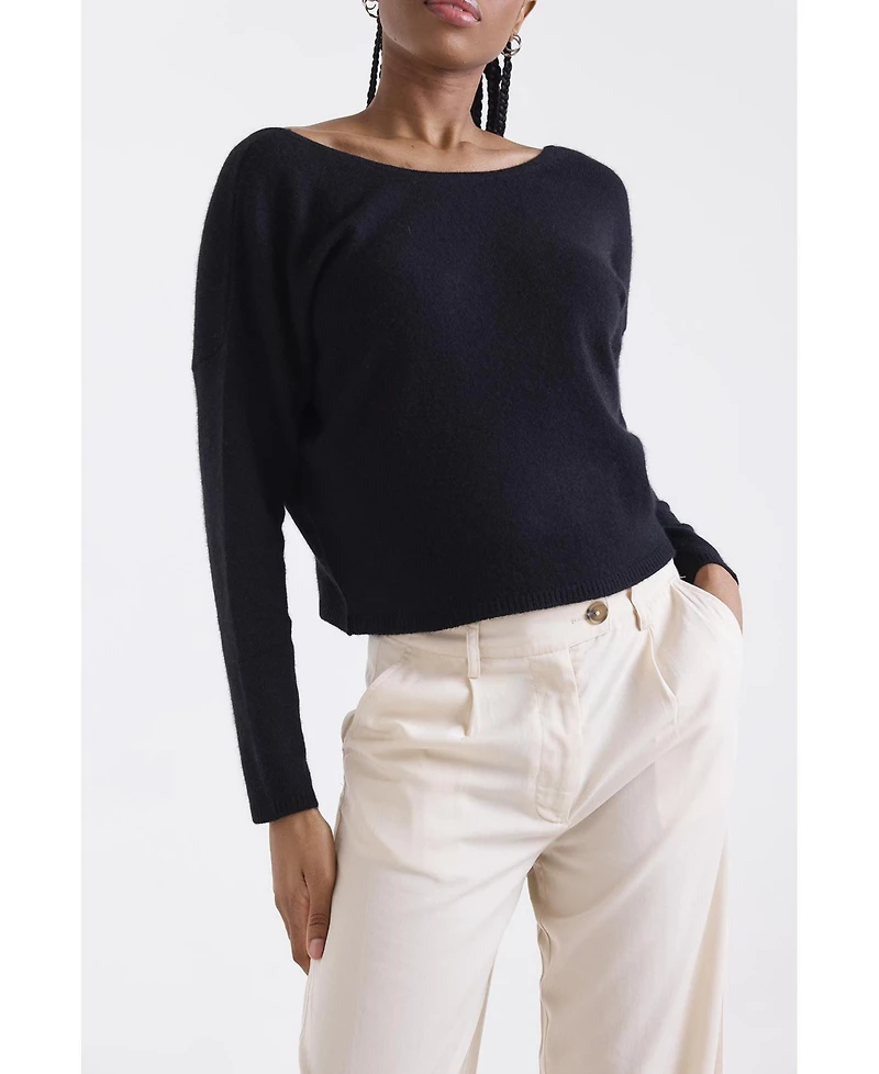 1982 Women's Leyla Low Back Cashmere Sweater