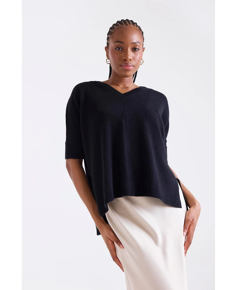 1982 Women's Venetia Vee V-Neck Cashmere Sweater