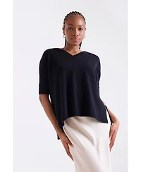 1982 Women's Venetia Vee V-Neck Cashmere Sweater