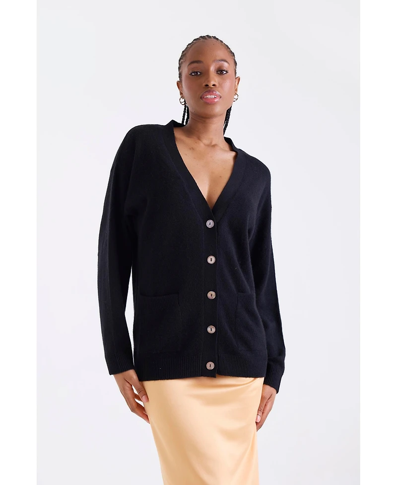 1982 Women's Oceane Oversize V-Neck Cashmere Cardigan