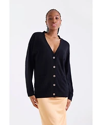 1982 Women's Oceane Oversize V-Neck Cashmere Cardigan