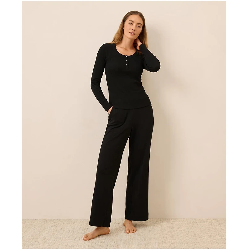 Pact Women's Dream Rib Slim Henley