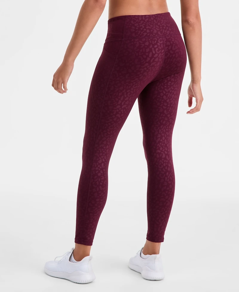 Id Ideology Women's Animal-Print Compression Leggings, Macy's Exclusive
