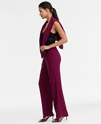 I.n.c. International Concepts Women's High-Rise Embellished Pants, Macy's Exclusive